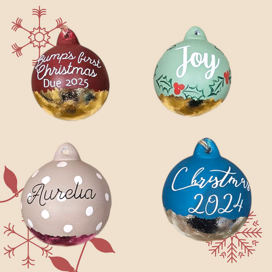 Christmas Bauble Gilding Workshop - Sunday 8th December