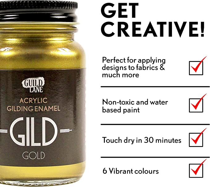 Acrylic GILD Gilding Enamel Paint 30ml